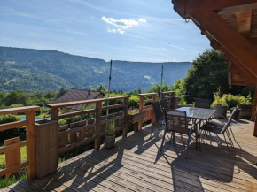 Chalet ensoleillé dans les Hautes Vosges avec terrasse, local vélos et skis, charges incluses - FR-1-589-486